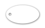 oval plastic key tag