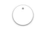 round plastic key tag