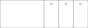 card with 3 key tags