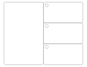 combo card with 3 key tags