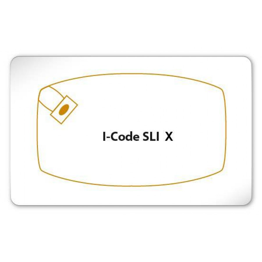 13.56MHz I CODE SLI X RFID Blank Cards Pack of 100
