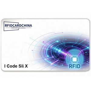 Preprinted CR80 13.56MHz I Code SLI X RFID Cards Pack of 100