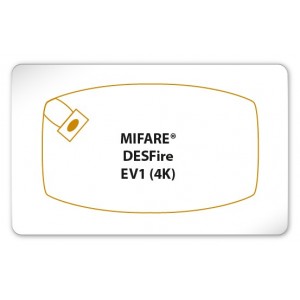 13.56MHz Mifare Desfire EV1 4K RFID Blank Cards Pack of 100