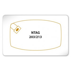 13.56MHz NXP NTAG203 NTAG213 RFID Blank Cards Pack of 100