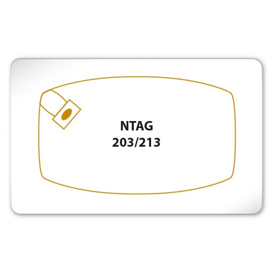 13.56MHz NXP NTAG203 NTAG213 RFID Blank Cards Pack of 100
