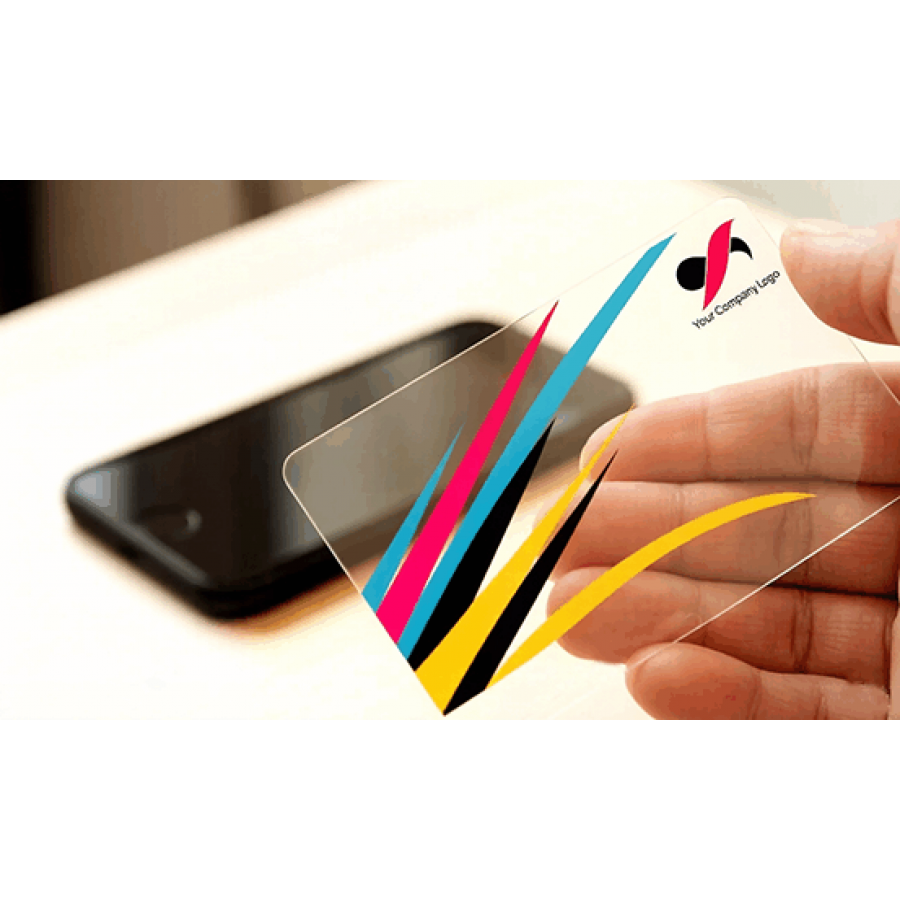 CR80 Standard Size Full Color Printing Transparent Plastic Cards Pack of 500